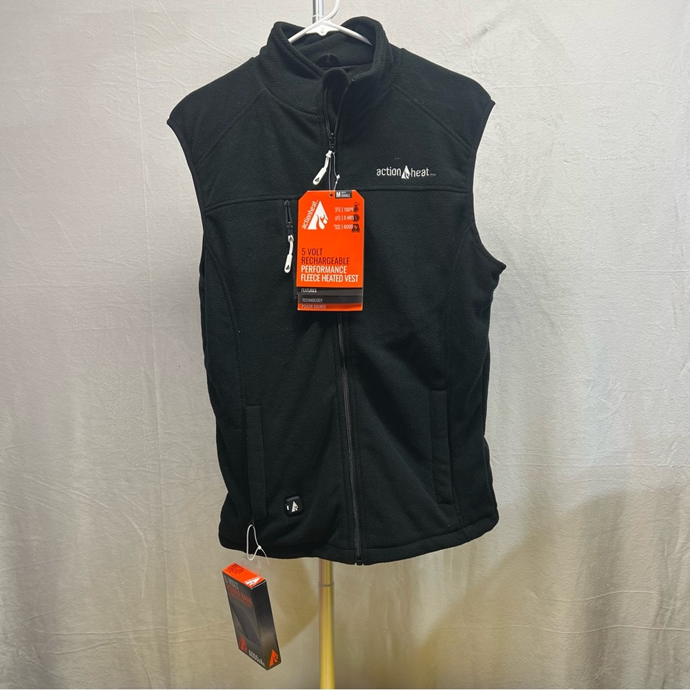 ActionHeat Men’s Black Heated Vest‎ Small